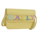 BALLY BALLY Logo Limited To 30 Items Bag Leather Gold Yellow Auth am11184SM-1