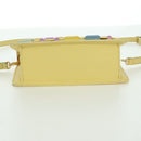 BALLY BALLY Logo Limited To 30 Items Bag Leather Gold Yellow Auth am11184SM-10