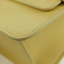 BALLY BALLY Logo Limited To 30 Items Bag Leather Gold Yellow Auth am11184SM-12