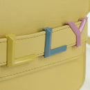 BALLY BALLY Logo Limited To 30 Items Bag Leather Gold Yellow Auth am11184SM-16