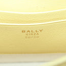 BALLY BALLY Logo Limited To 30 Items Bag Leather Gold Yellow Auth am11184SM-18