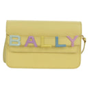BALLY BALLY Logo Limited To 30 Items Bag Leather Gold Yellow Auth am11184SM-2