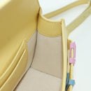 BALLY BALLY Logo Limited To 30 Items Bag Leather Gold Yellow Auth am11184SM-20
