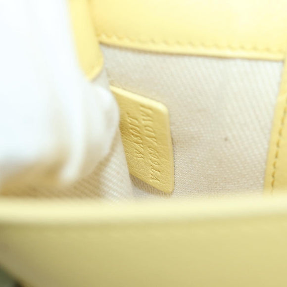 BALLY BALLY Logo Limited To 30 Items Bag Leather Gold Yellow Auth am11184SM