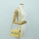 BALLY BALLY Logo Limited To 30 Items Bag Leather Gold Yellow Auth am11184SM-24