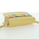 BALLY BALLY Logo Limited To 30 Items Bag Leather Gold Yellow Auth am11184SM-6