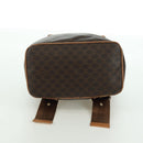 CELINE Macadam Canvas Backpack PVC Leather Brown Gold Auth am11186A-5