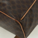 CELINE Macadam Canvas Backpack PVC Leather Brown Gold Auth am11186A-17