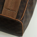 CELINE Macadam Canvas Backpack PVC Leather Brown Gold Auth am11186A-19