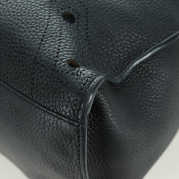BALENCIAGA Blackout City Hand Bag Leather 2way Black Silver 443514 am11187SAM