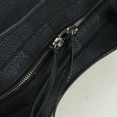 BALENCIAGA Blackout City Hand Bag Leather 2way Black Silver 443514 am11187SAM-20