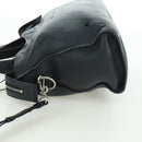 BALENCIAGA Blackout City Hand Bag Leather 2way Black Silver 443514 am11187SAM-3