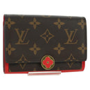 LOUIS VUITTON Monogram Portefeuille Flore Compact Wallet M64587 LV Auth am11190M-1