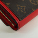 LOUIS VUITTON Monogram Portefeuille Flore Compact Wallet M64587 LV Auth am11190M-15