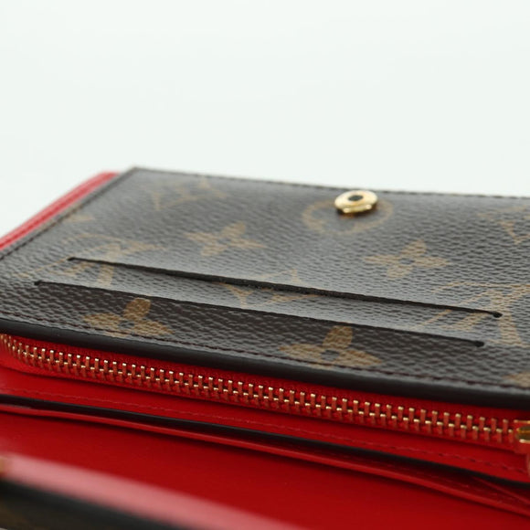 LOUIS VUITTON Monogram Portefeuille Flore Compact Wallet M64587 LV Auth am11190M
