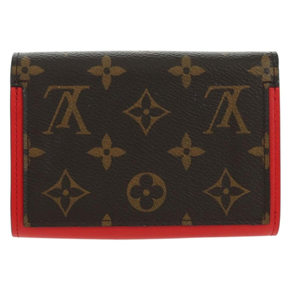 LOUIS VUITTON Monogram Portefeuille Flore Compact Wallet M64587 LV Auth am11190M