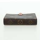 LOUIS VUITTON Monogram Portefeuille Flore Compact Wallet M64587 LV Auth am11190M-5