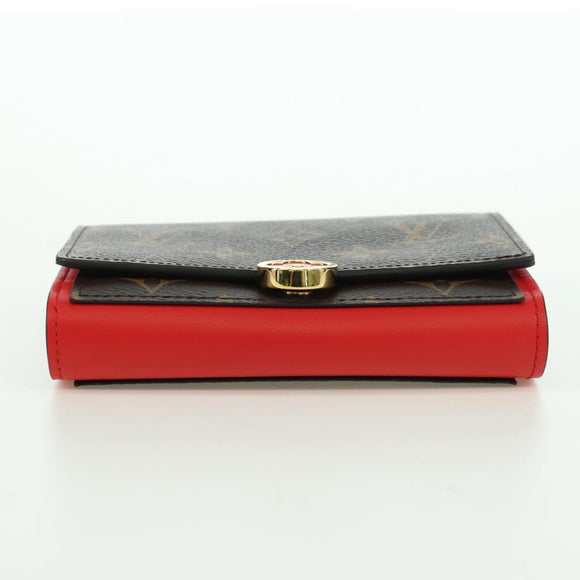 LOUIS VUITTON Monogram Portefeuille Flore Compact Wallet M64587 LV Auth am11190M