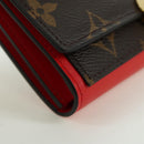 LOUIS VUITTON Monogram Portefeuille Flore Compact Wallet M64587 LV Auth am11190M-7