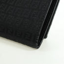 FENDI Zucchino Canvas Trifold Wallet Black Auth am11191V-16