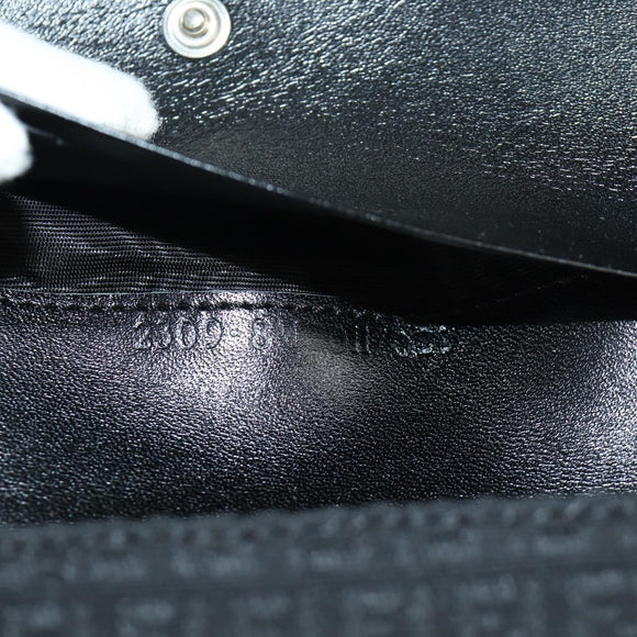 FENDI Zucchino Canvas Trifold Wallet Black Auth am11191V