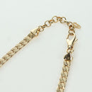 Christian Dior Rhinestone Necklace metal Gold Auth am11192V-12