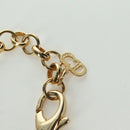 Christian Dior Rhinestone Necklace metal Gold Auth am11192V-13