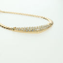 Christian Dior Rhinestone Necklace metal Gold Auth am11192V-16