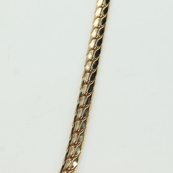 Christian Dior Rhinestone Necklace metal Gold Auth am11192V