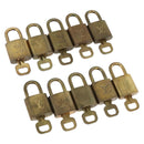 LOUIS VUITTON Padlock 10 Set Padlock metal Gold LV Auth am11193-1