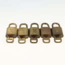 LOUIS VUITTON Padlock 10 Set Padlock metal Gold LV Auth am11193-4