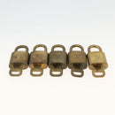 LOUIS VUITTON Padlock 10 Set Padlock metal Gold LV Auth am11193-6