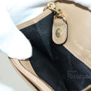 Salvatore Ferragamo Gancini Coin Purse Safiano leather Beige Gold Auth am11197A-23
