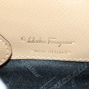 Salvatore Ferragamo Gancini Coin Purse Safiano leather Beige Gold Auth am11197A-24
