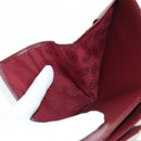 CARTIER Must Line Trifold Wallet Leather Bordeaux Gold Auth am11199V-10