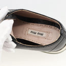 Miu Miu Sneakers Patent leather 36 1/2 Black CC Auth am11207A-22