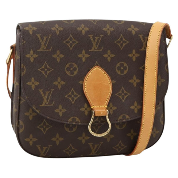 LOUIS VUITTON Monogram Saint Cloud GM Umhängetasche M51242 LV Auth am11219