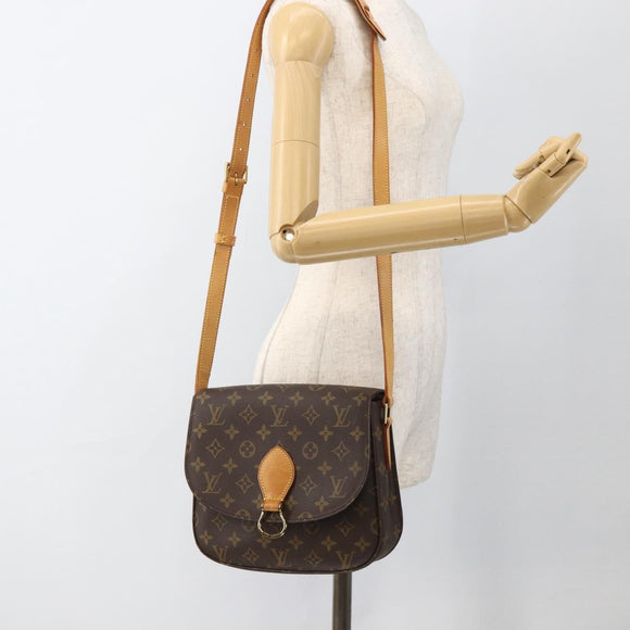 LOUIS VUITTON Monogram Saint Cloud GM Umhängetasche M51242 LV Auth am11219