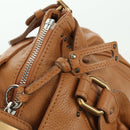 Chloe Paddington Hand Bag Leather Brown Gold Silver Auth am11221SAM-19