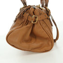 Chloe Paddington Hand Bag Leather Brown Gold Silver Auth am11221SAM-4