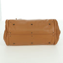 Chloe Paddington Hand Bag Leather Brown Gold Silver Auth am11221SAM-5