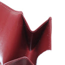 CARTIER Münzbörse Must Line Leder Bordeaux Gold Auth am11224V-19