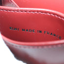 CARTIER Münzbörse Must Line Leder Bordeaux Gold Auth am11224V-11