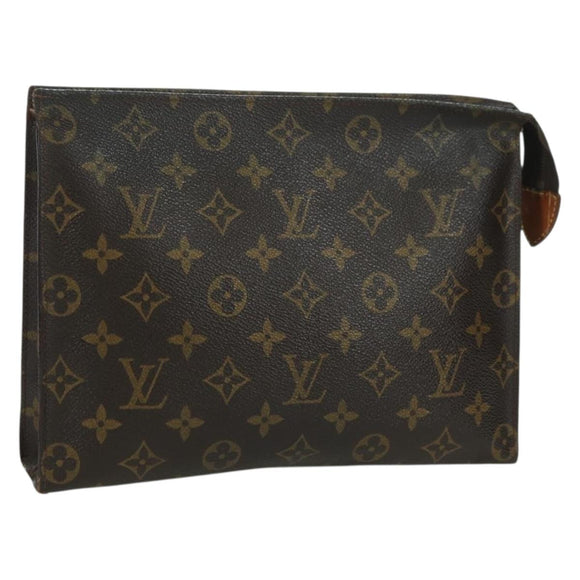 LOUIS VUITTON Monogram Poche Toilette 26 Pouch M47542 LV Auth am11226