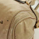 Chloe Paddington Hand Bag Leather Gold Silver Auth am11229V-15