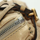 Chloe Paddington Hand Bag Leather Gold Silver Auth am11229V-9