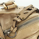 Chloe Paddington Hand Bag Leather Gold Silver Auth am11229V-20
