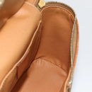 CELINE Macadam Canvas Hand Bag PVC Leather 2way Brown Gold Auth am11250A-22
