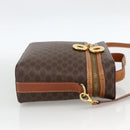 CELINE Macadam Canvas Hand Bag PVC Leather 2way Brown Gold Auth am11250A-4