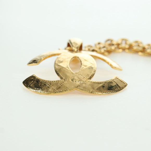 CHANEL CC Necklace metal Gold Tone CC Auth am11252SAM